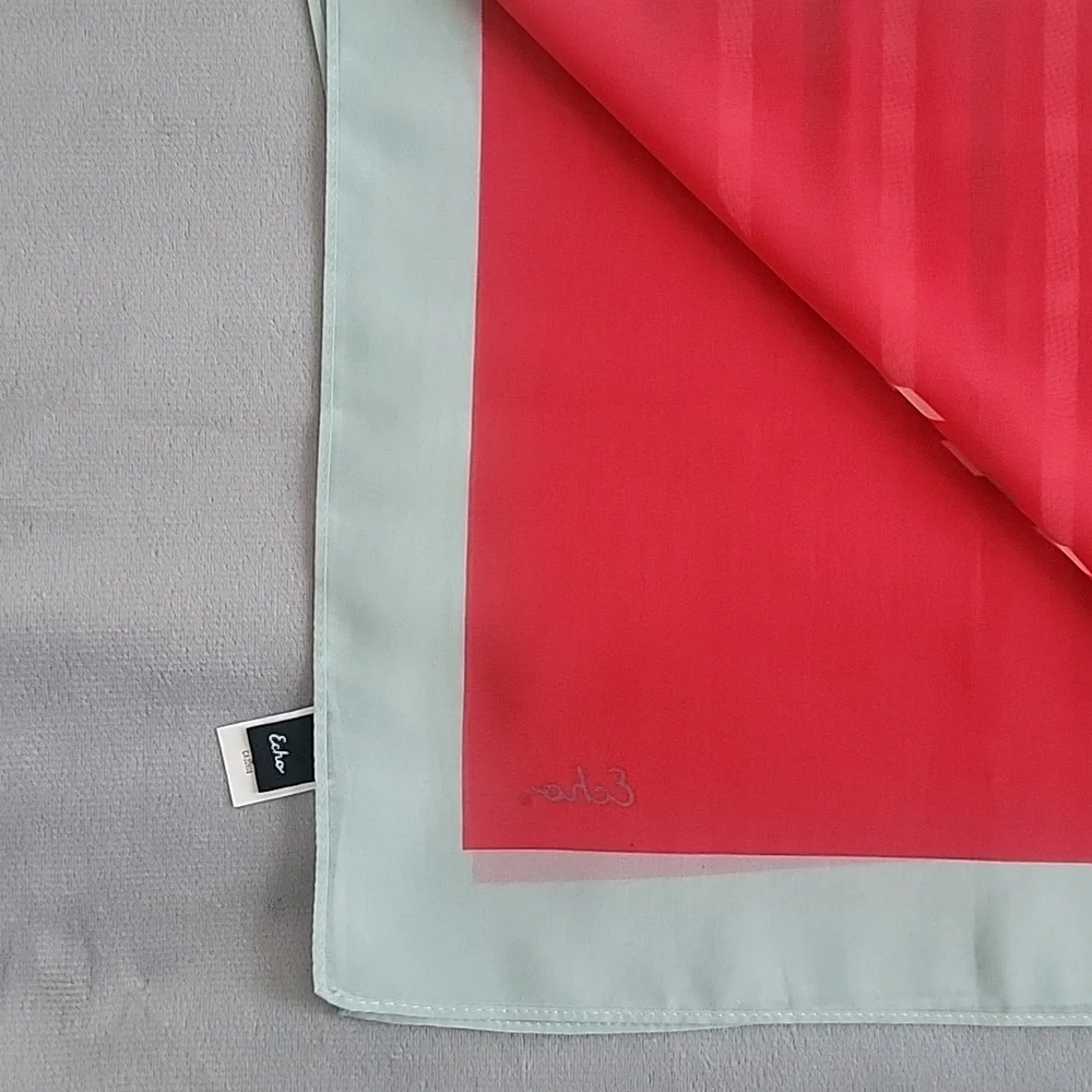 Echo Red and Teal Scarf, 51